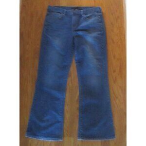 Womens Jeans 32/14 Flare Fit stretch 5 Pockets zipper Med Wash Calvin Klein